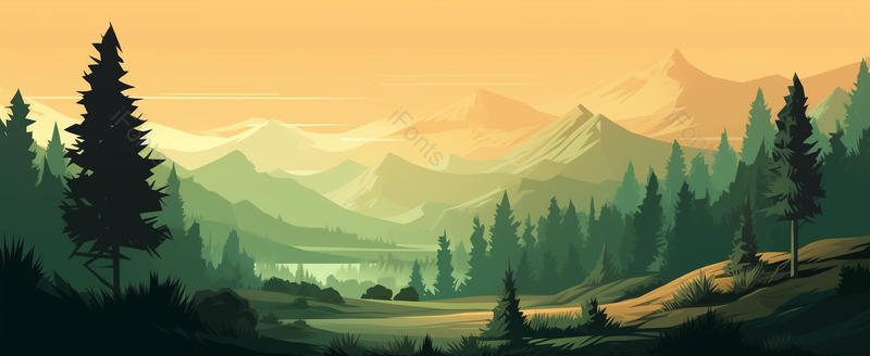 茂密森林旅游户外风景,插画/手绘图,插画/手绘图库,插画/手绘图下载,插画/手绘